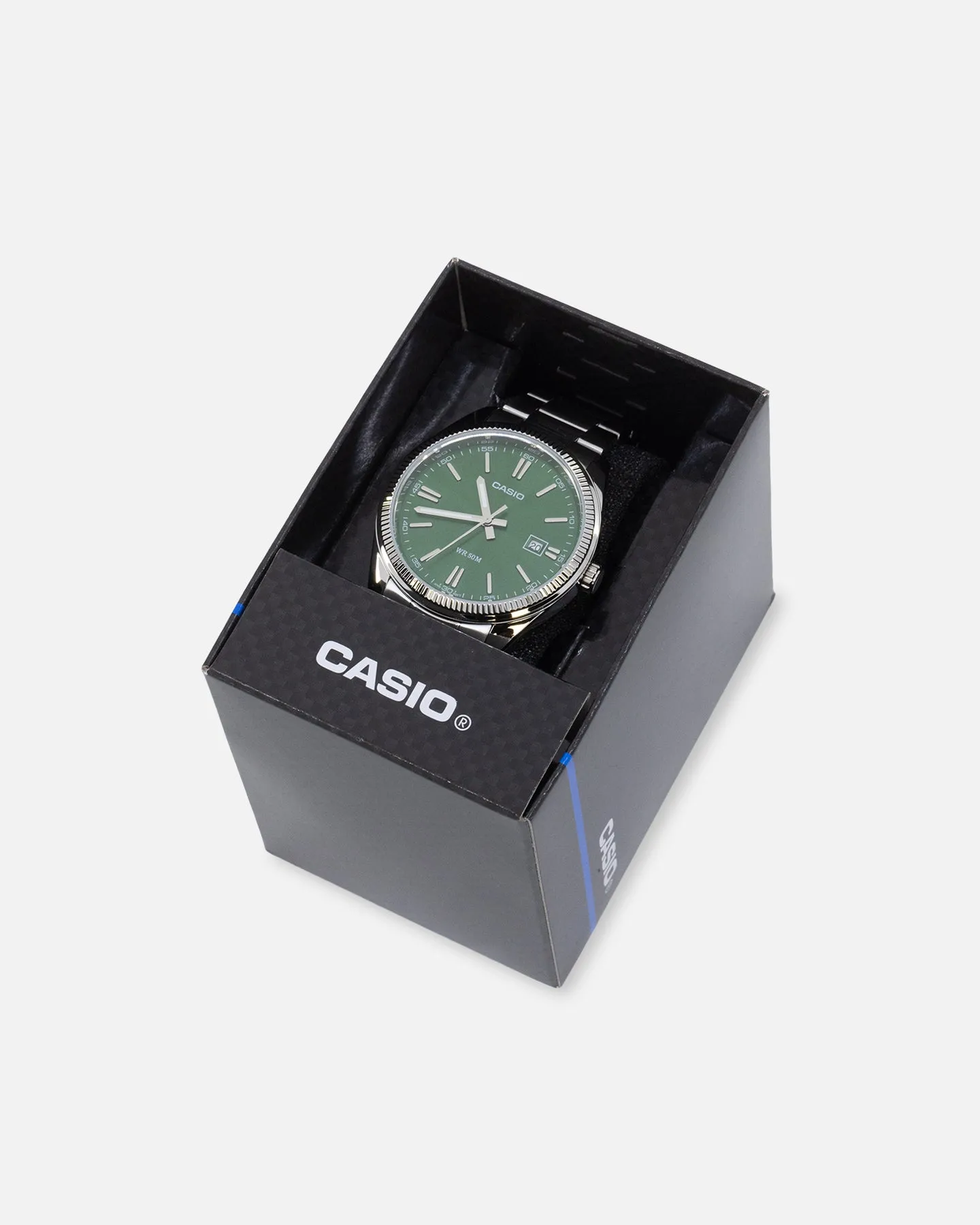 Casio MTP302PD-3A Watch Green/Silver