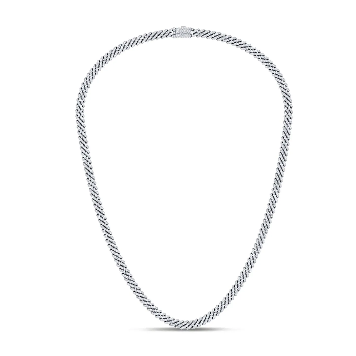 Celebration 10ct White Gold Round Cut 11.75 Carat tw Lab Grown Diamonds Necklace