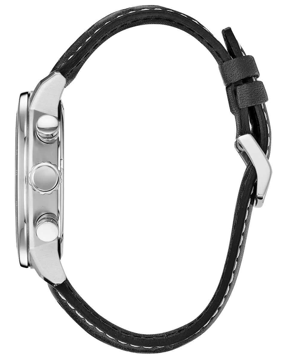 Citizen CA0649-14E Brycen Eco-Drive Black Leather Strap Men Watches