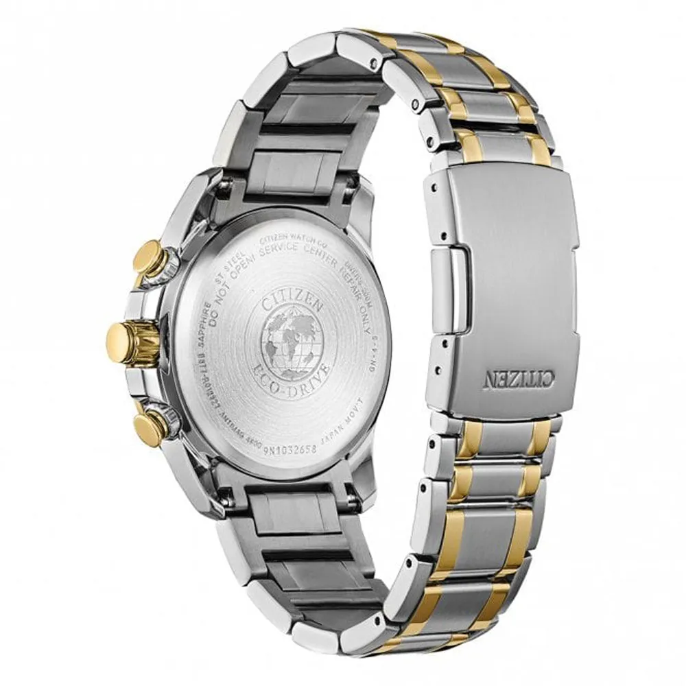 Citizen Mens  A-T Perpetual Calendar Alarm Chronograph Watch CB5894-50E