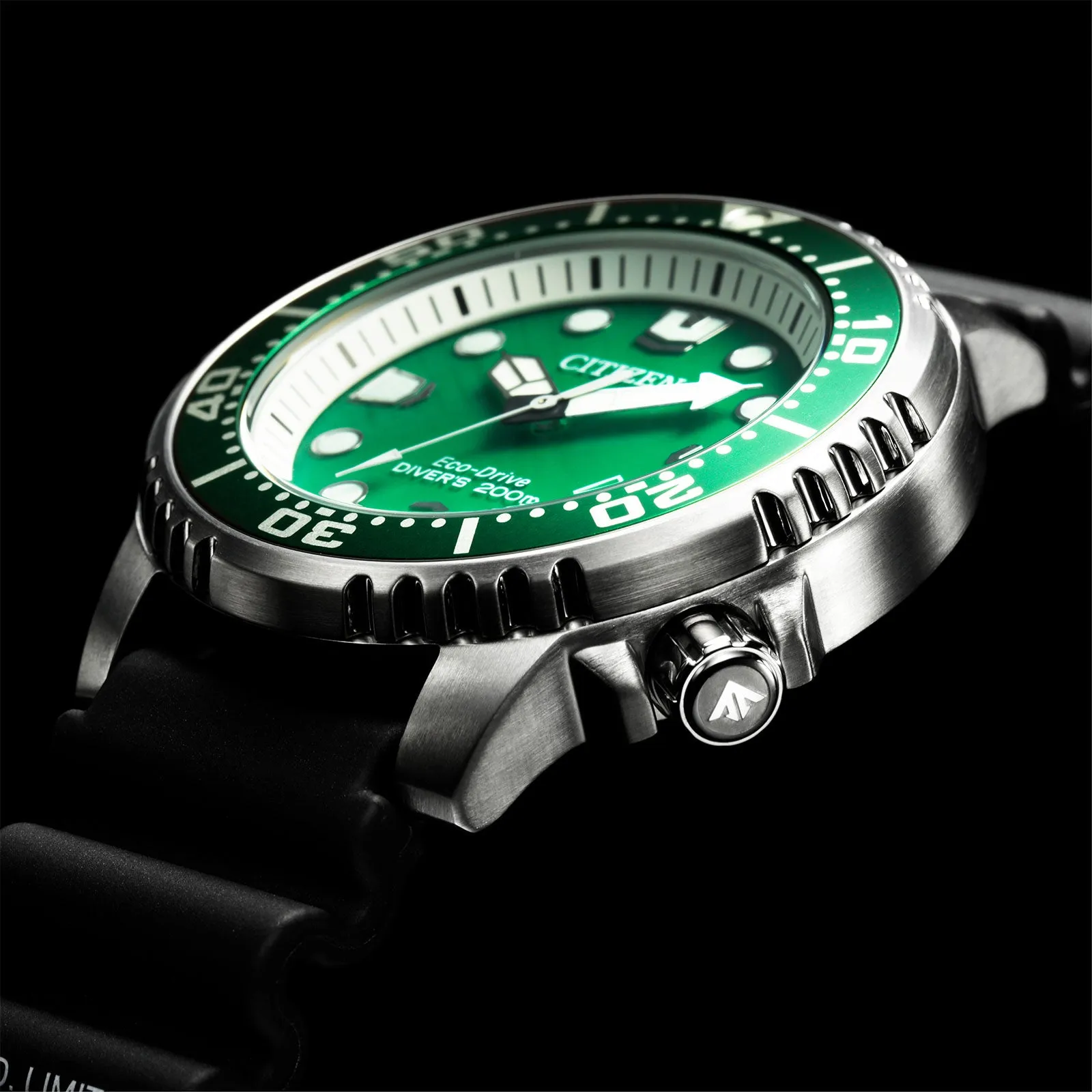 Citizen Promaster Marine Eco-Drive Green Dial Watch BN0158-18X