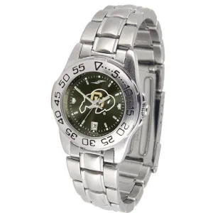 Colorado Buffaloes Ladies AnoChrome  Steel Band Sports Watch