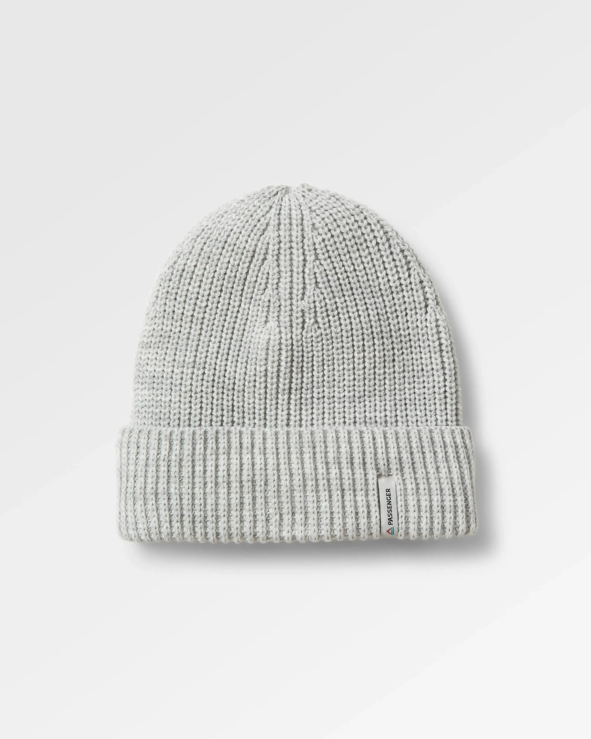 Compass Recycled Beanie - Light Grey Marl