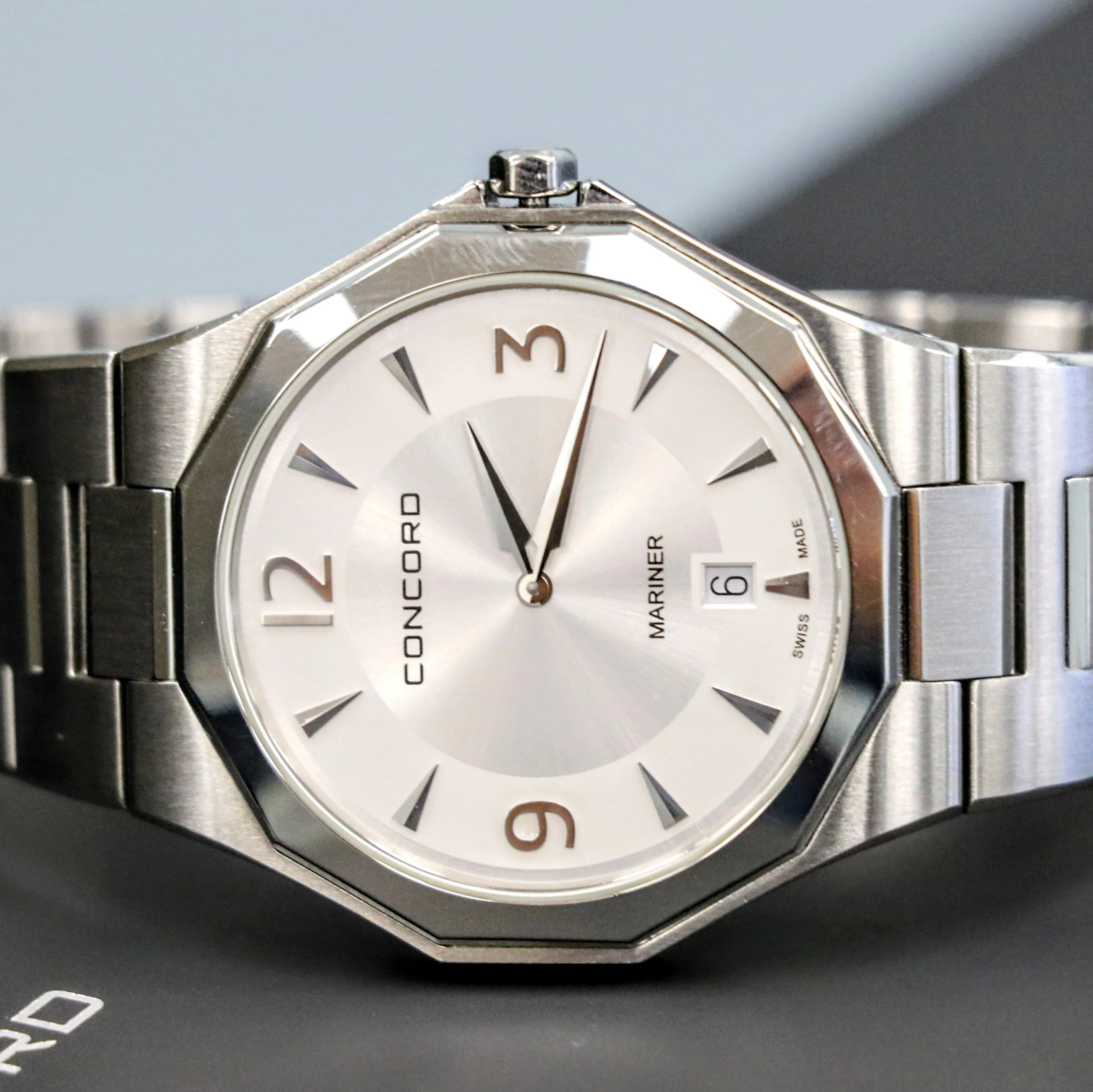 CONCORD Mariner Wristwatch Ref. 05.1.14.1186 Date Indicator - ALL Original! Boxes & Papers
