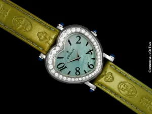 Corum Heartbeat Ladies Luxury Heart Shaped Watch - Stainless Steel & Diamonds