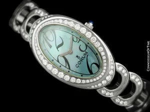 Corum Ovale Ladies Luxury Bracelet Watch - Stainless Steel & Diamonds