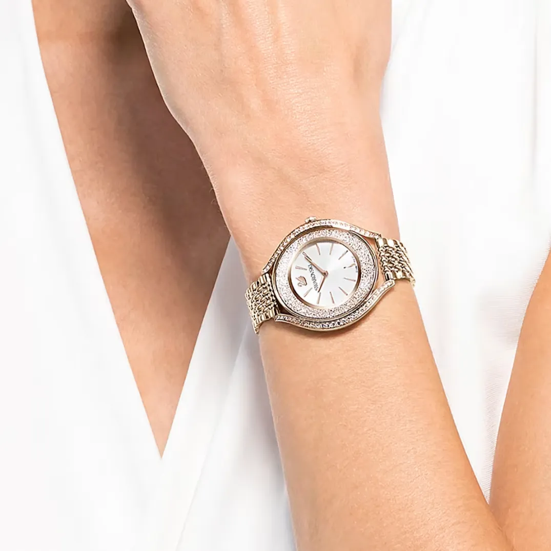 Crystalline Aura Champagne Gold Watch