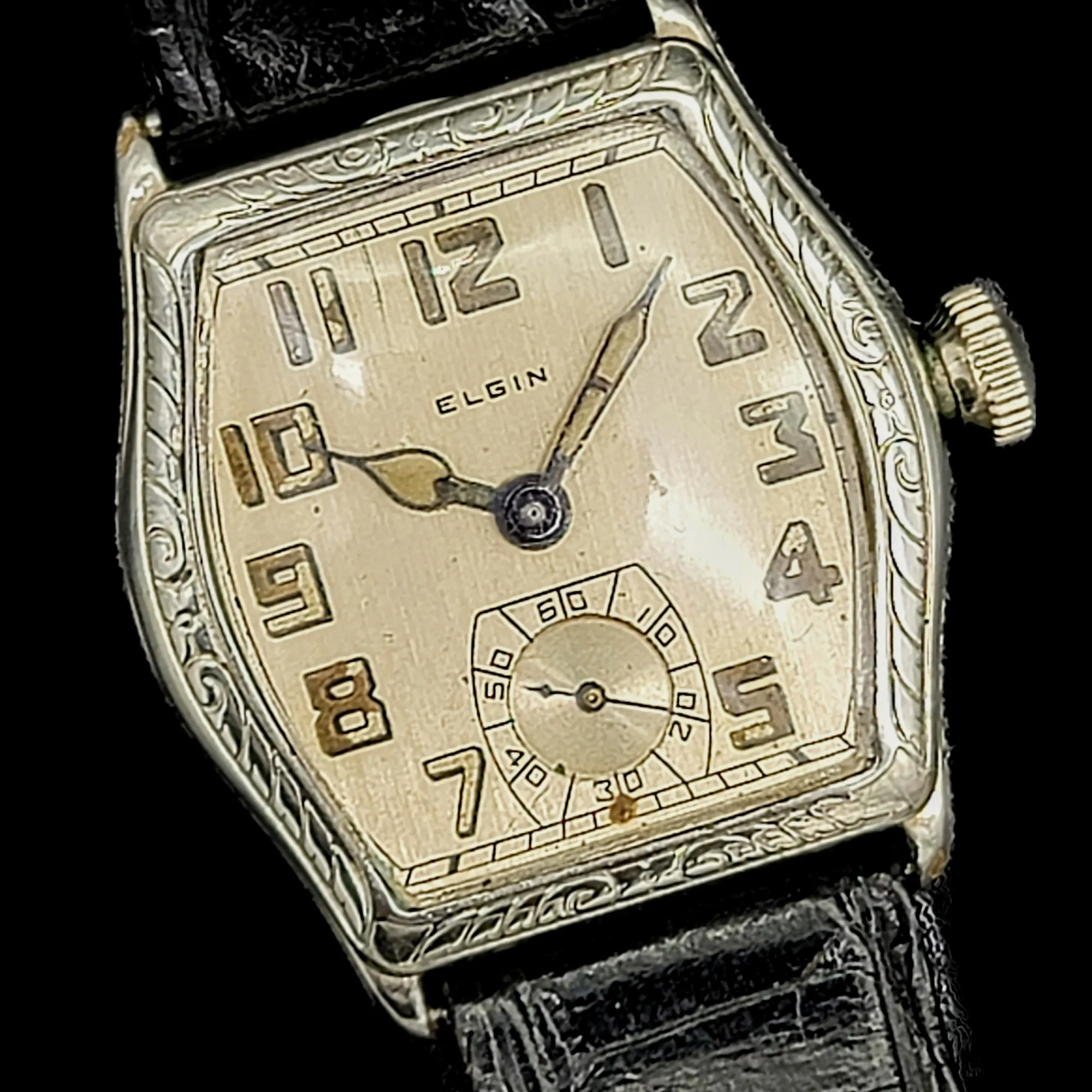 Custom 1918 ELGIN / ILLINOIS Art Deco Wristwatch