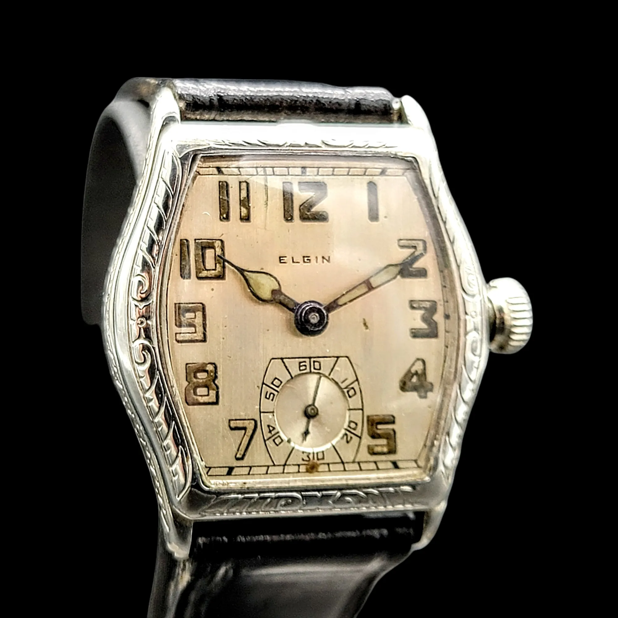 Custom 1918 ELGIN / ILLINOIS Art Deco Wristwatch