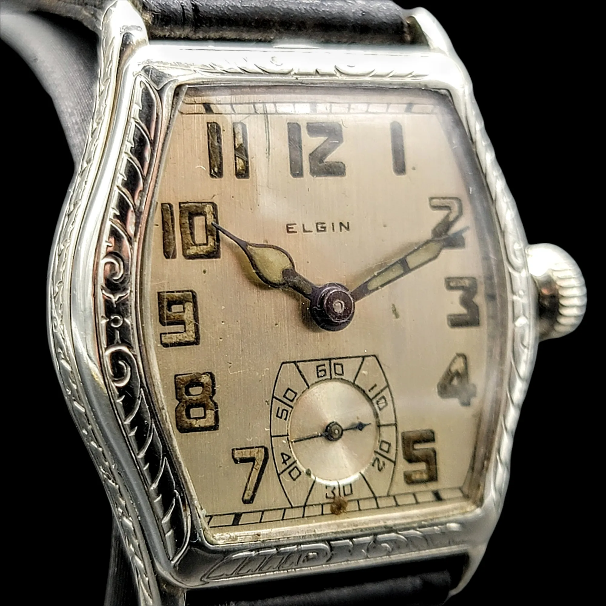 Custom 1918 ELGIN / ILLINOIS Art Deco Wristwatch