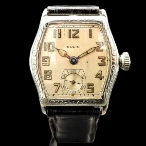 Custom 1918 ELGIN / ILLINOIS Art Deco Wristwatch