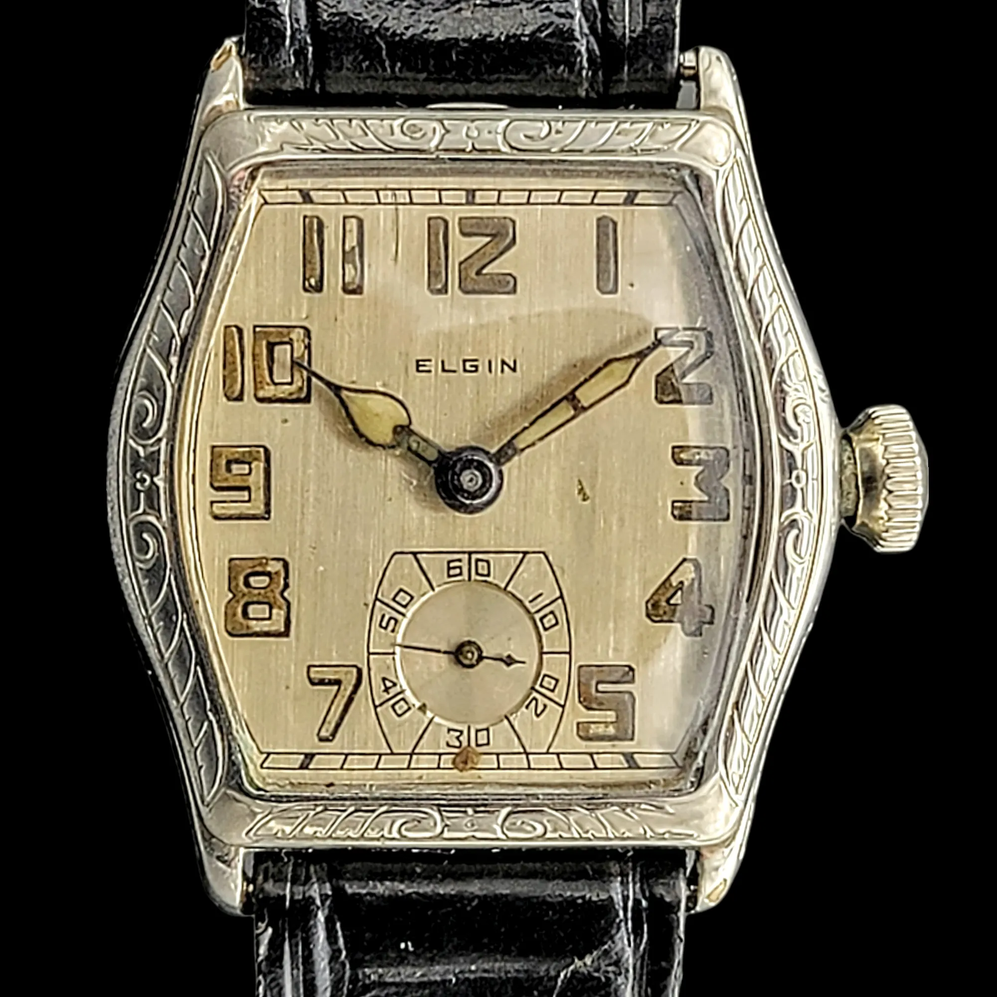 Custom 1918 ELGIN / ILLINOIS Art Deco Wristwatch