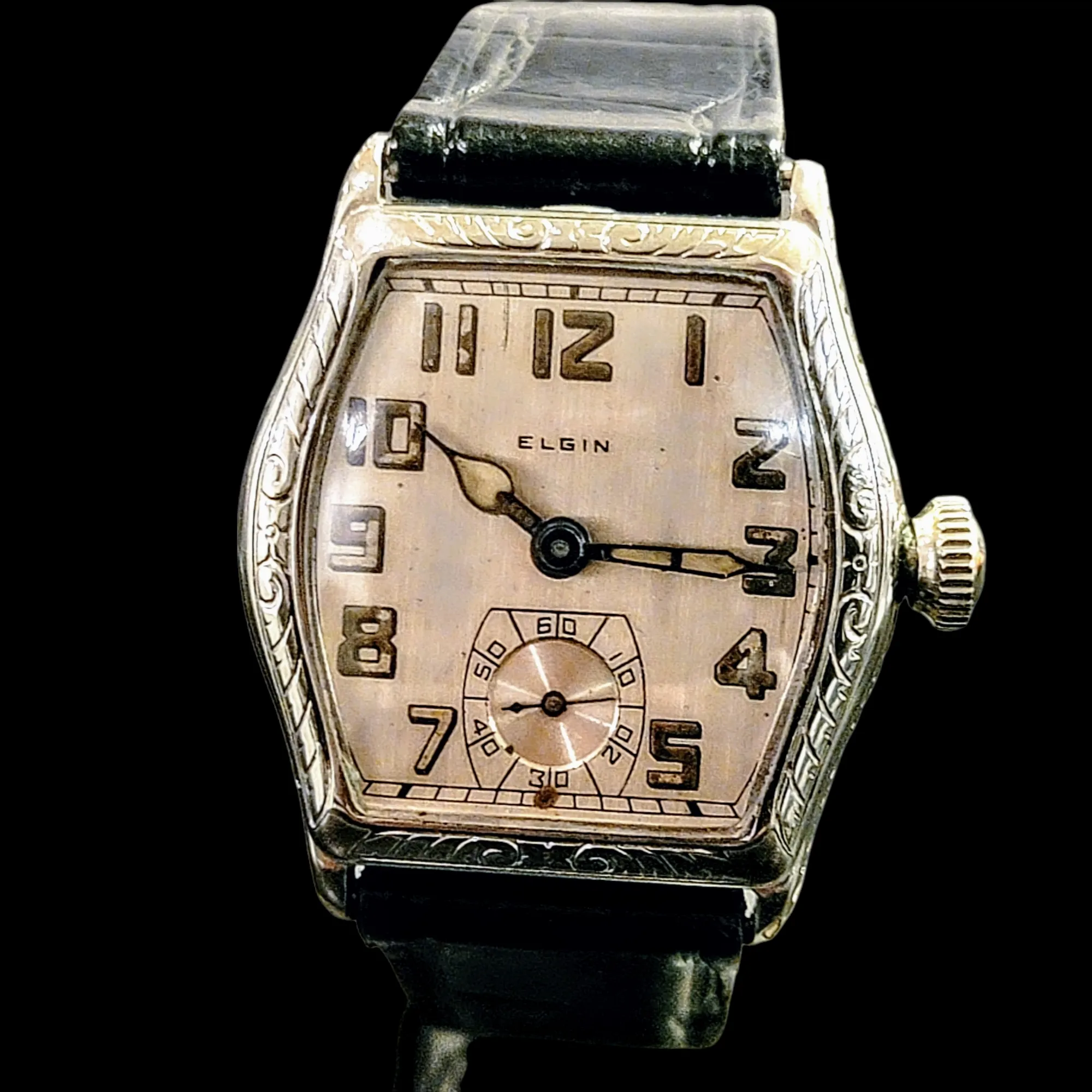 Custom 1918 ELGIN / ILLINOIS Art Deco Wristwatch