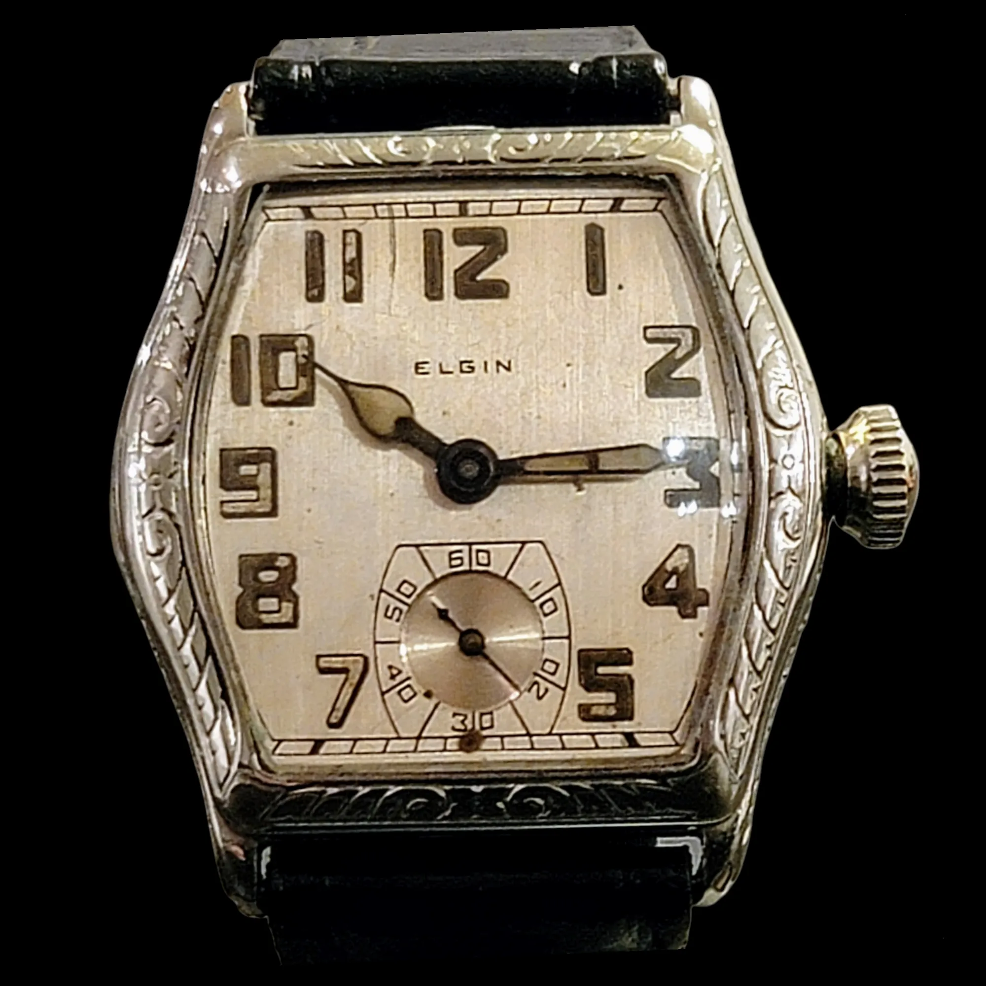 Custom 1918 ELGIN / ILLINOIS Art Deco Wristwatch