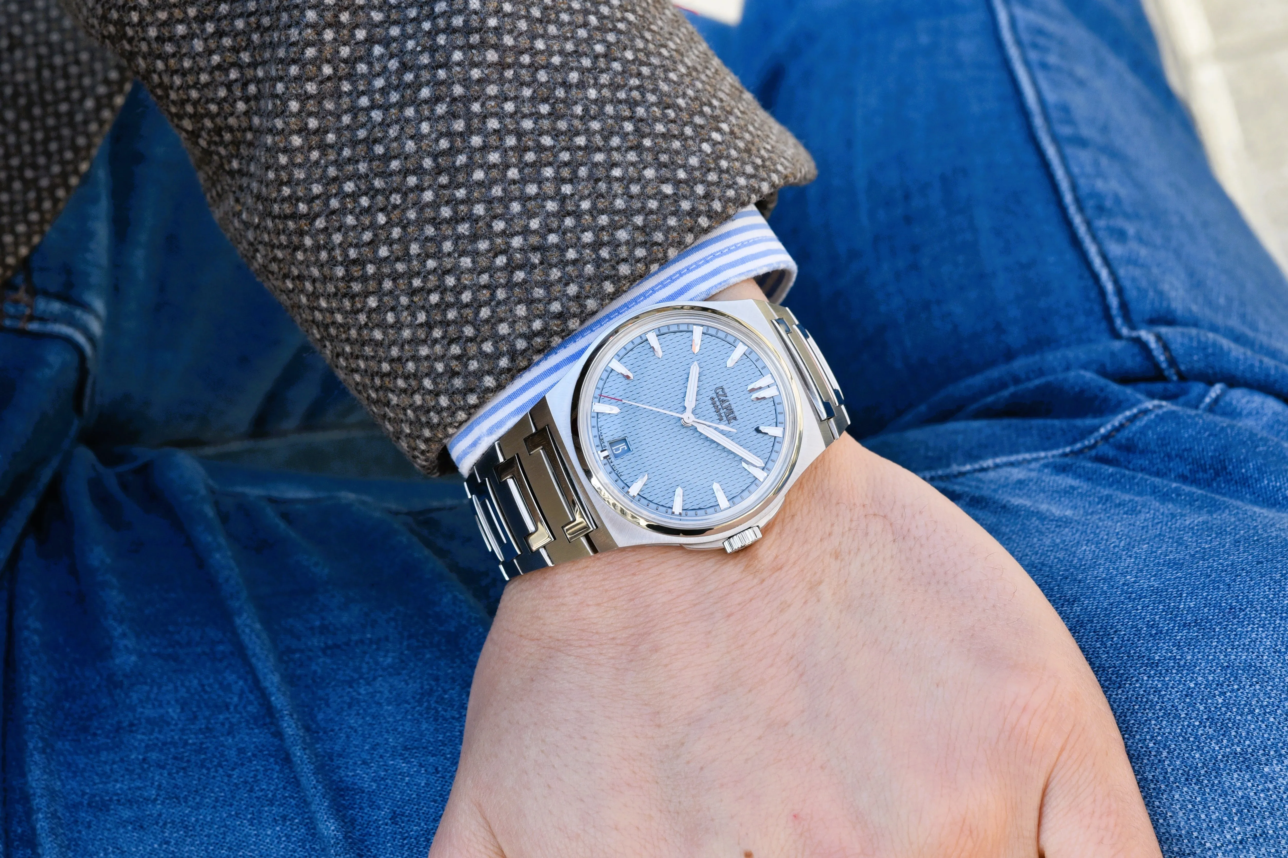 Czapek Antarctique Passage de Drake Glacier Blue S 38.5mm