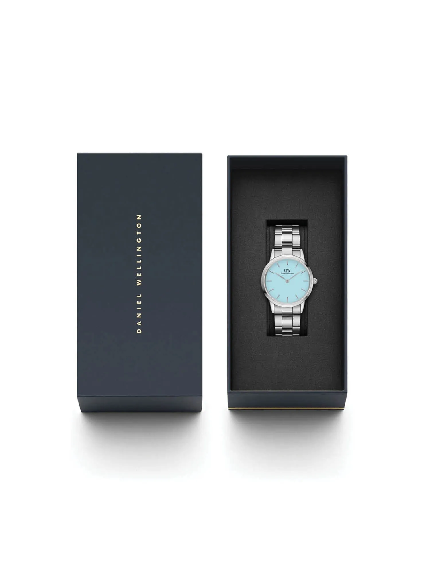 Daniel Wellington Iconic Link 32 mm Blue Dial Women Analogue Watch - DW00100541