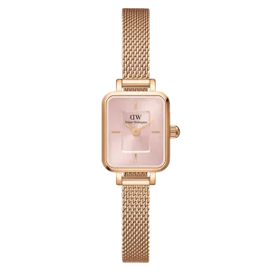 Daniel Wellington Quadro Mini Melrose Rose Gold Blush  Ladies Watch DW00100650