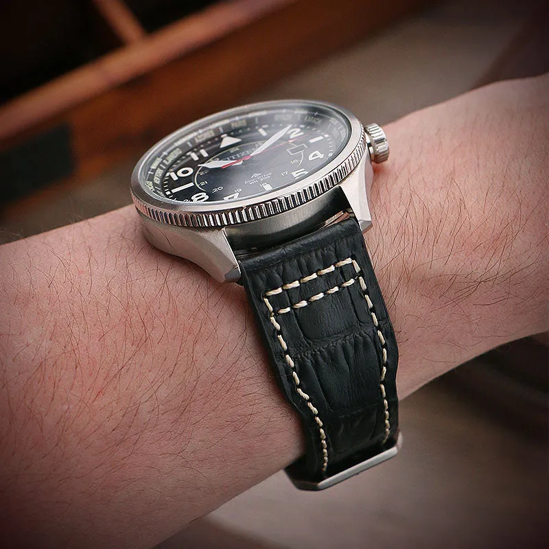 DASSARI Alligator Pilot Strap