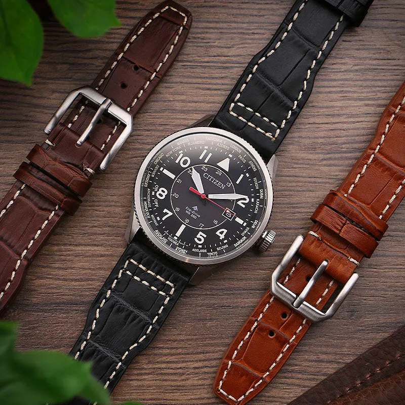 DASSARI Alligator Pilot Strap