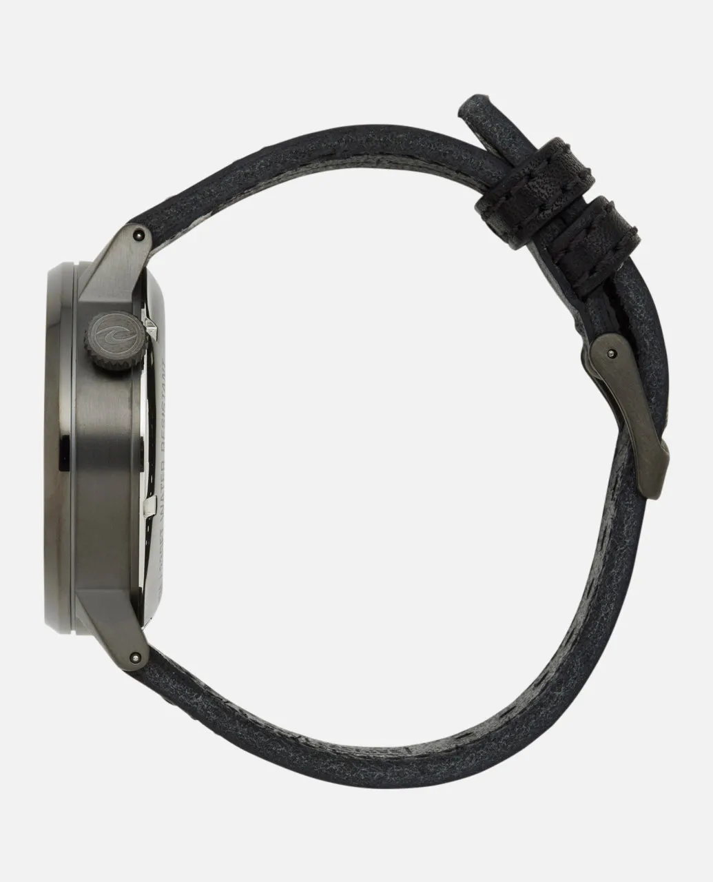 Drake Automatic Leather Watch - Gun Metal