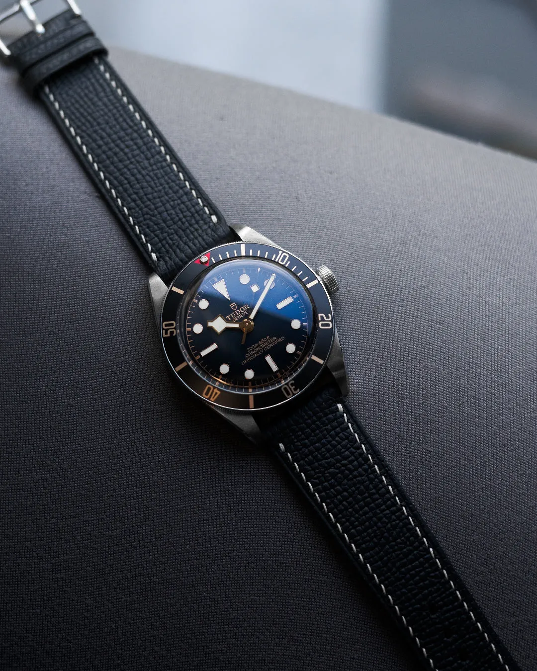 Epsom Leather Strap (Black)