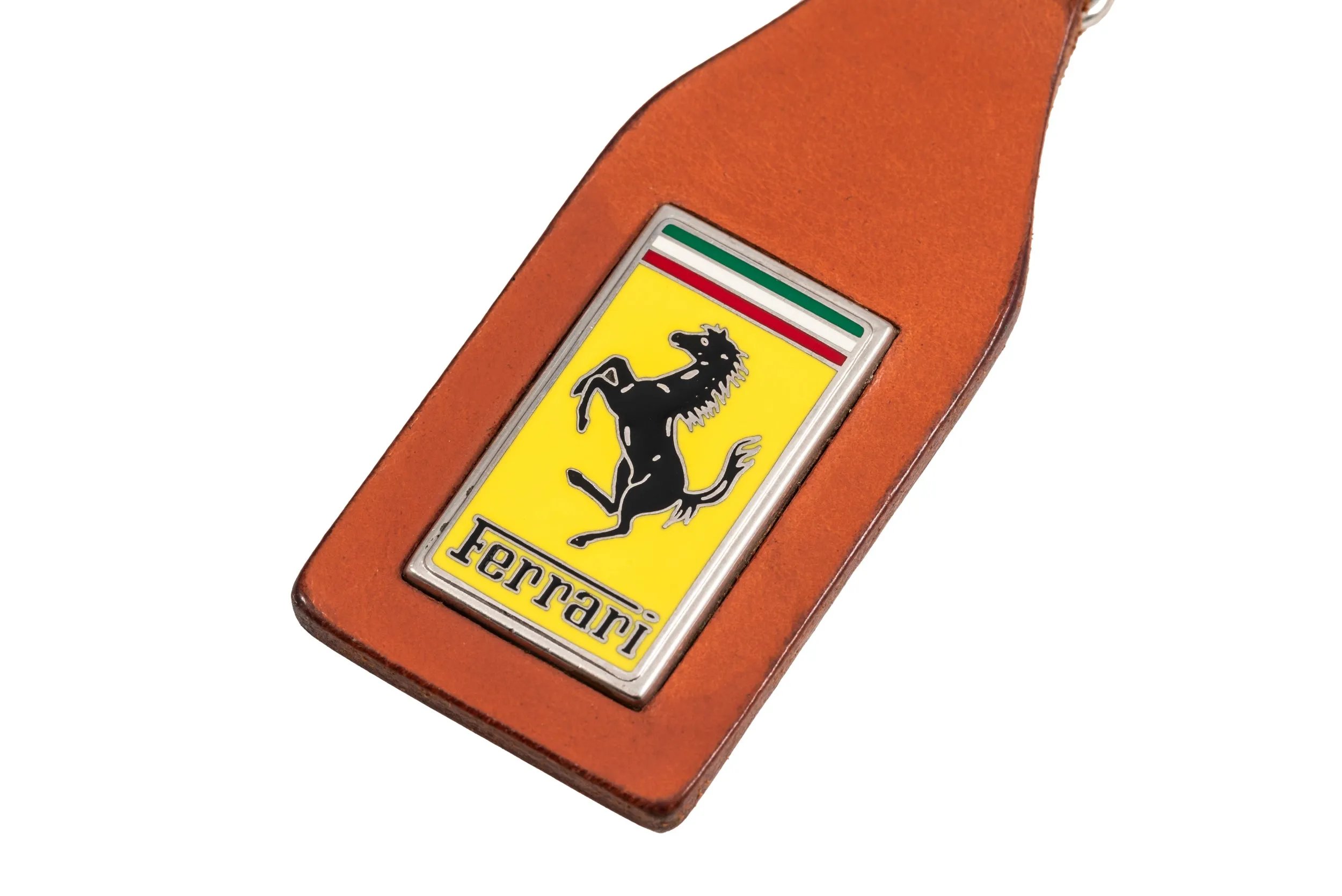 Ferrari Leather & Enamel Key Fob by Schedoni