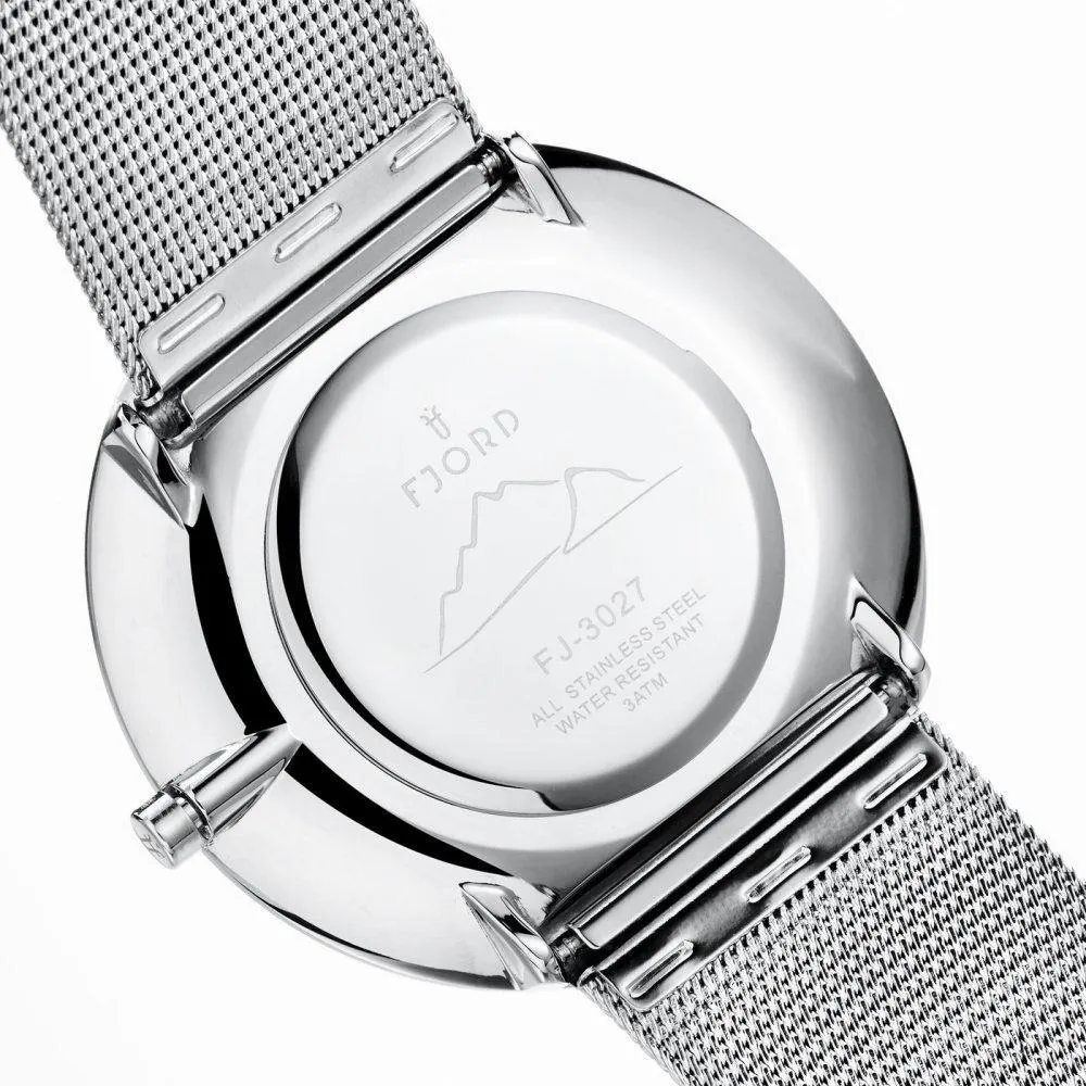 FJORD Laurens Silver Mesh Watch - FJ-3027-11