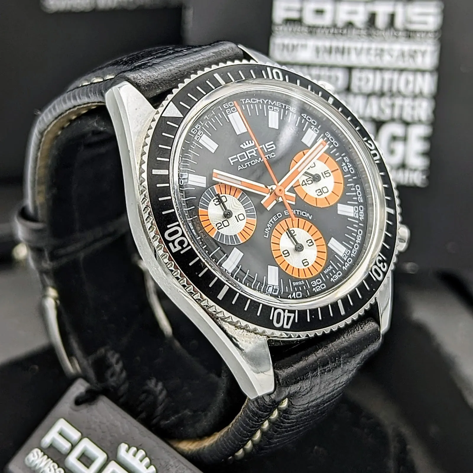 FORTIS 100th Anniversary Limited Edition Marinemaster Vintage Chronograph Automatic Watch