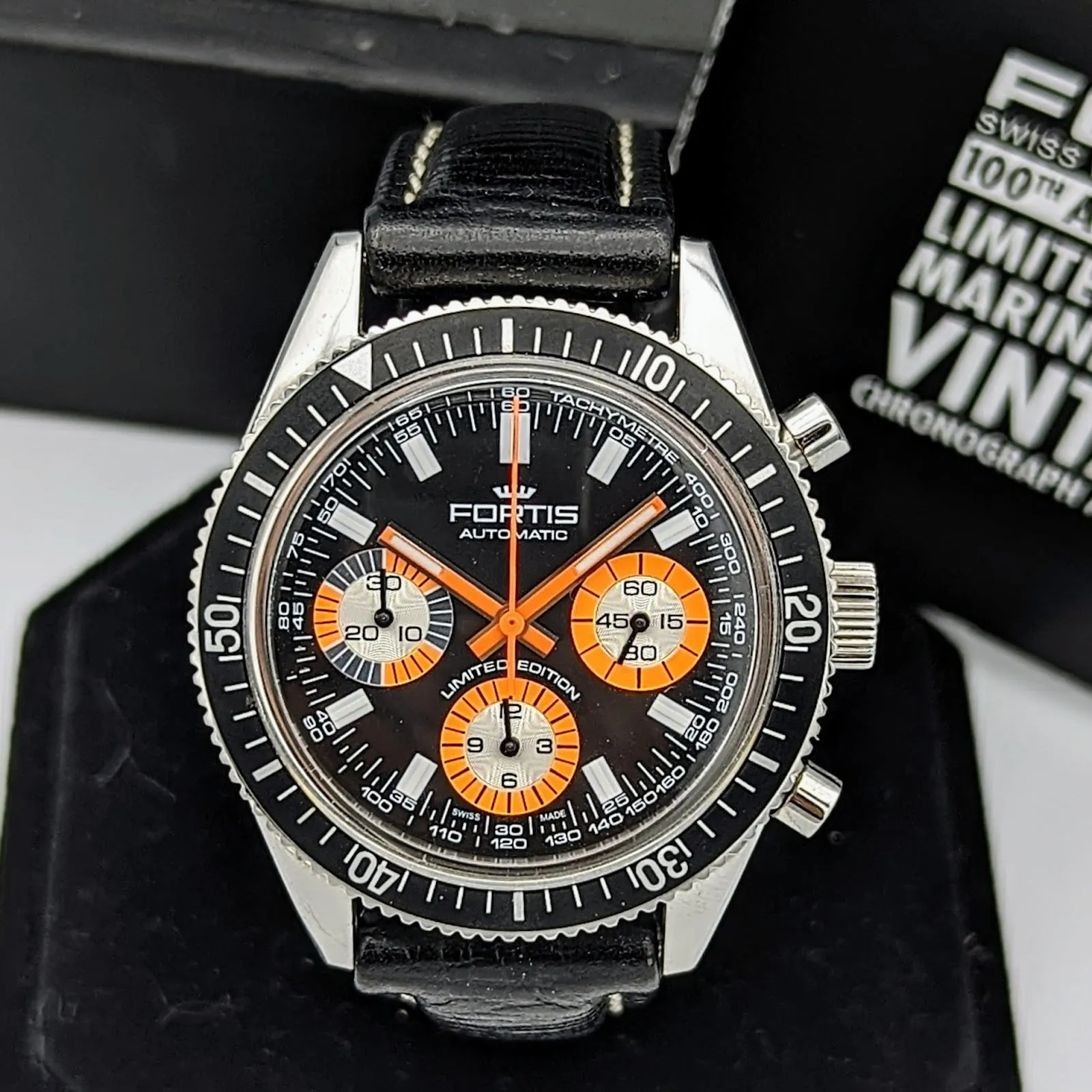 FORTIS 100th Anniversary Limited Edition Marinemaster Vintage Chronograph Automatic Watch