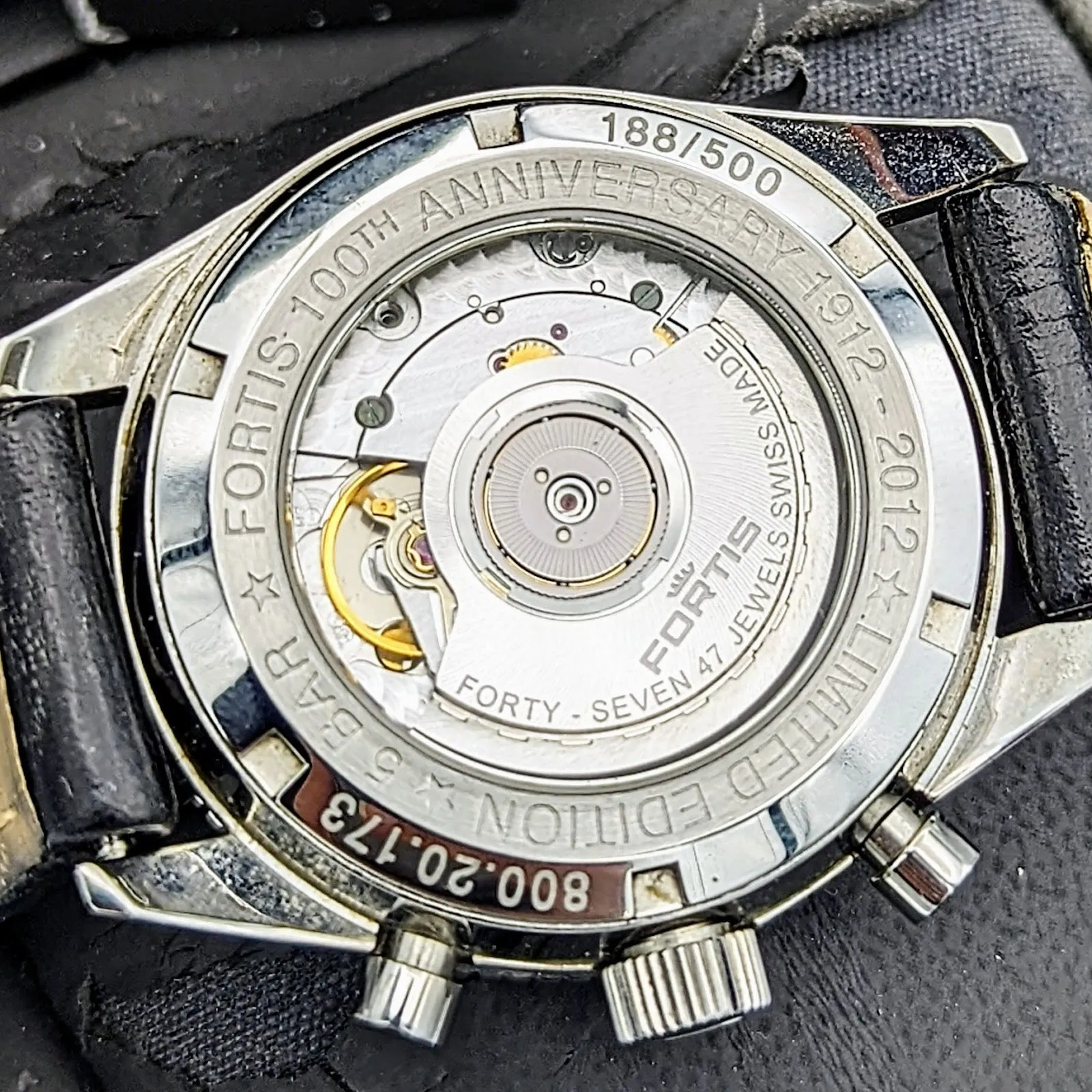 FORTIS 100th Anniversary Limited Edition Marinemaster Vintage Chronograph Automatic Watch