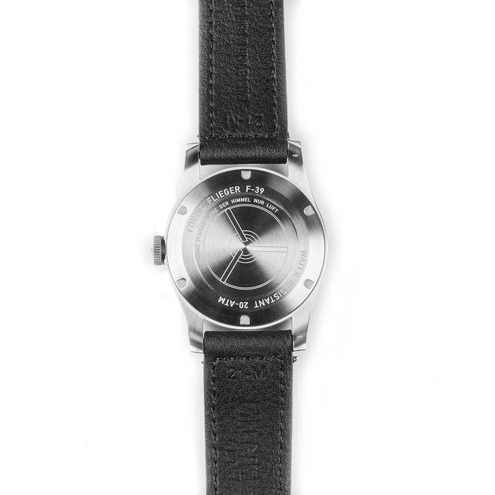 Fortis Flieger F-39 Automatic On Aviator Strap