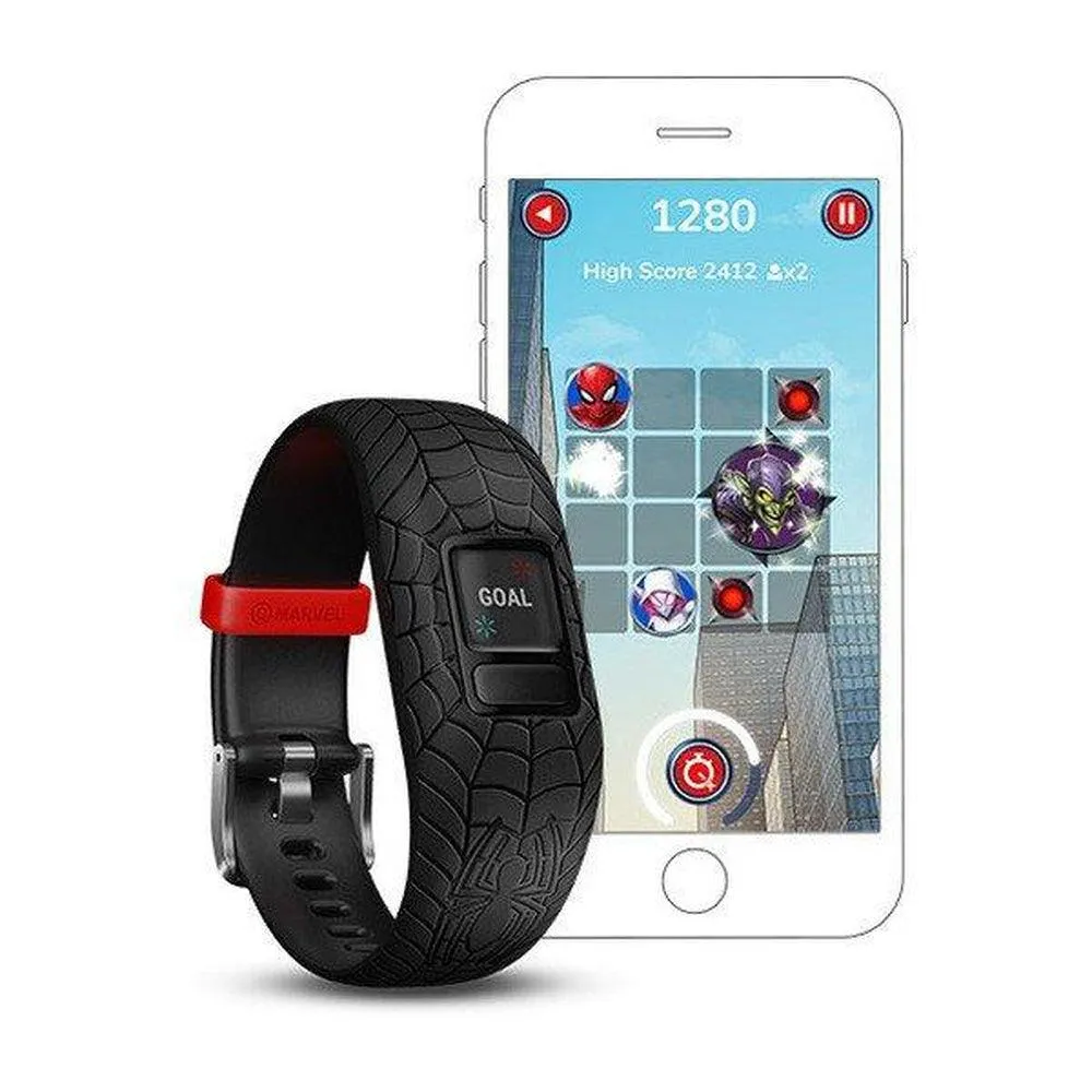 GARMIN Kid's Vivofit Jr 2 Marvel Spider Man - Black