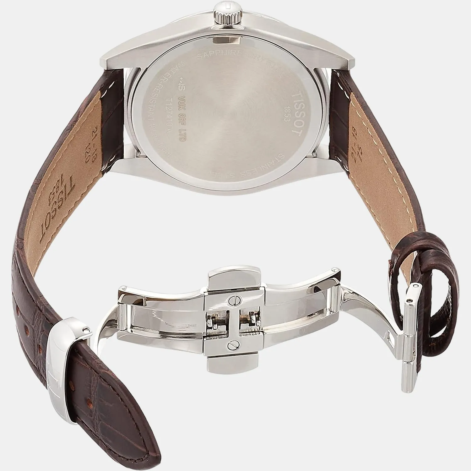 Gentleman Men Analog Leather Watch T1274101603101