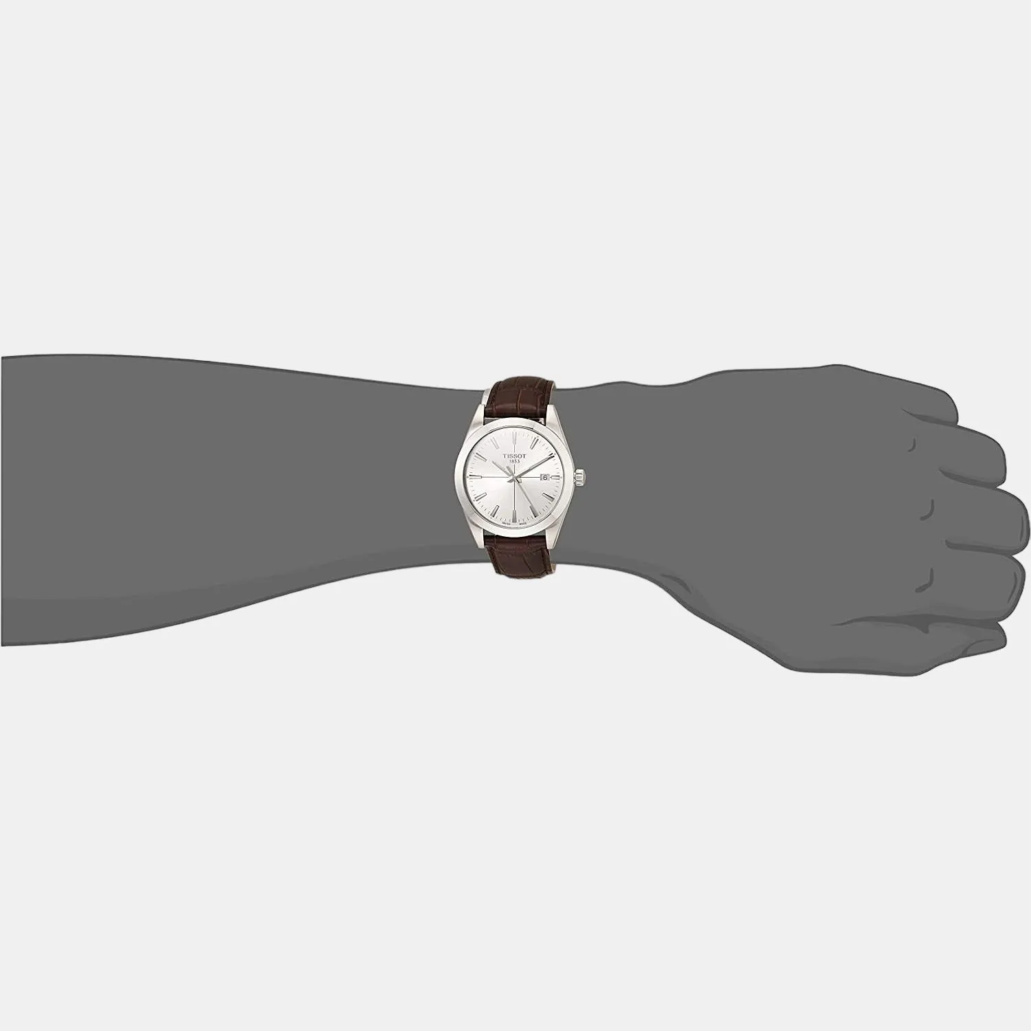 Gentleman Men Analog Leather Watch T1274101603101