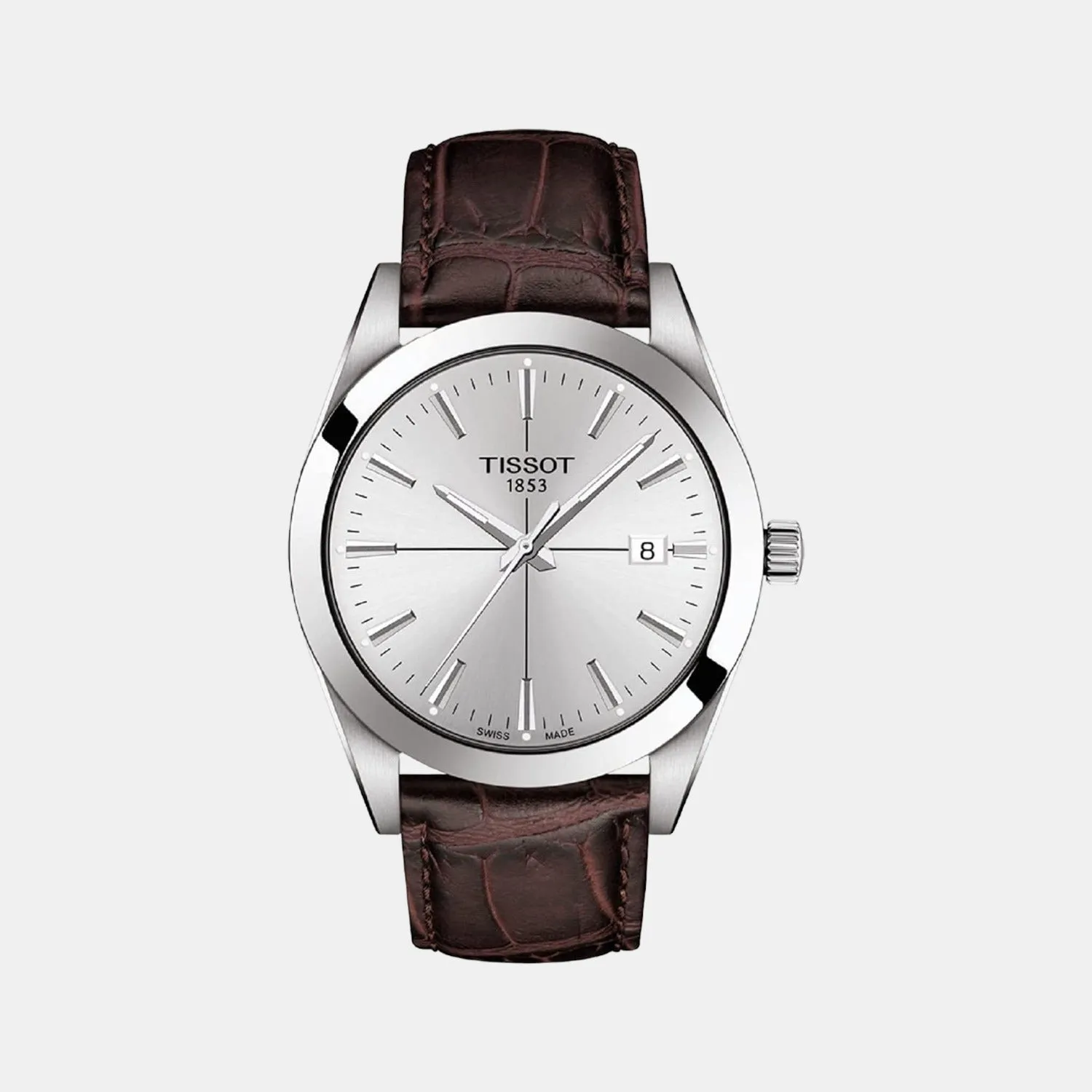 Gentleman Men Analog Leather Watch T1274101603101