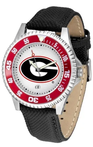 Georgia Bulldogs Competitor - Poly/Leather Band Watch