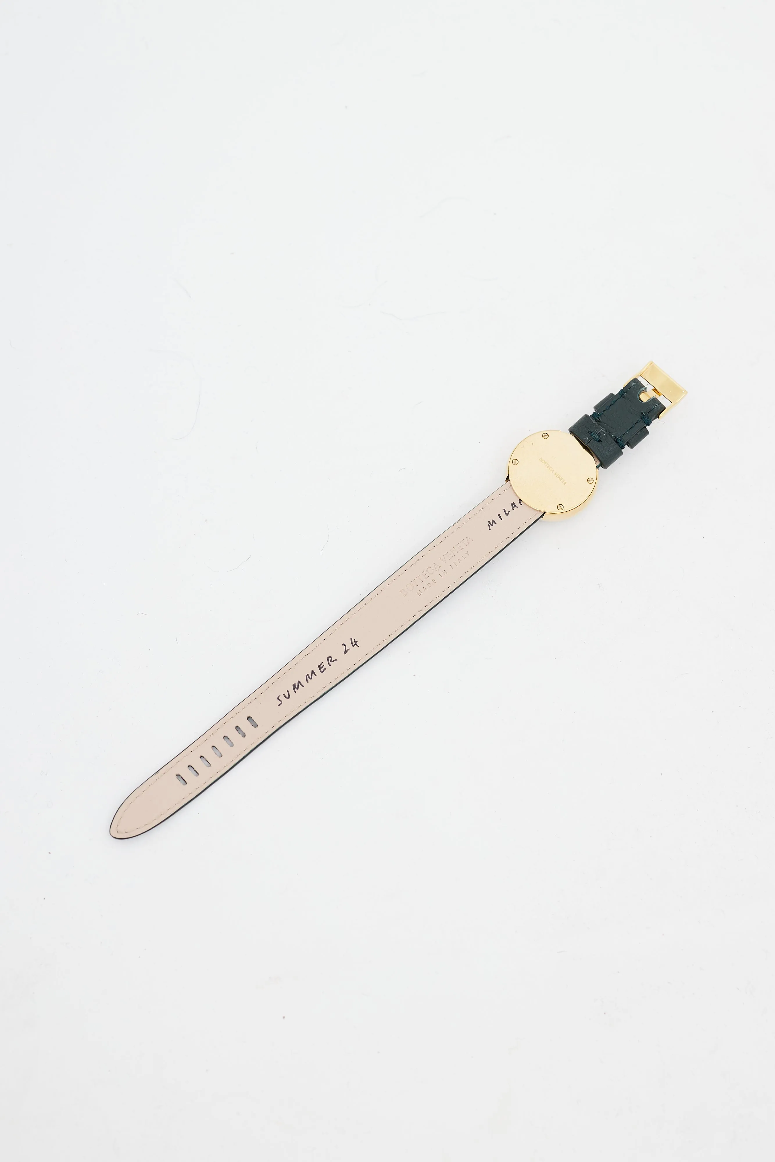 Gold & Green Compass Watch
