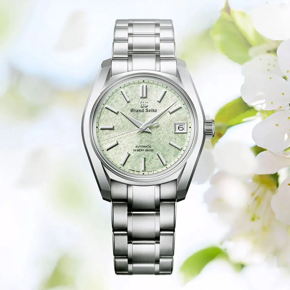 Grand Seiko Heritage Collection Sakura-Wakaba 62GS Hi-Beat 38mm Green Dial Gents Automatic Watch SBGH343G