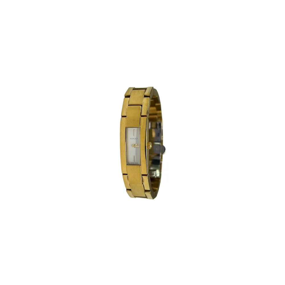 GUCCI GOLD-TONED STEEL 4600L QUARTZ WATCH