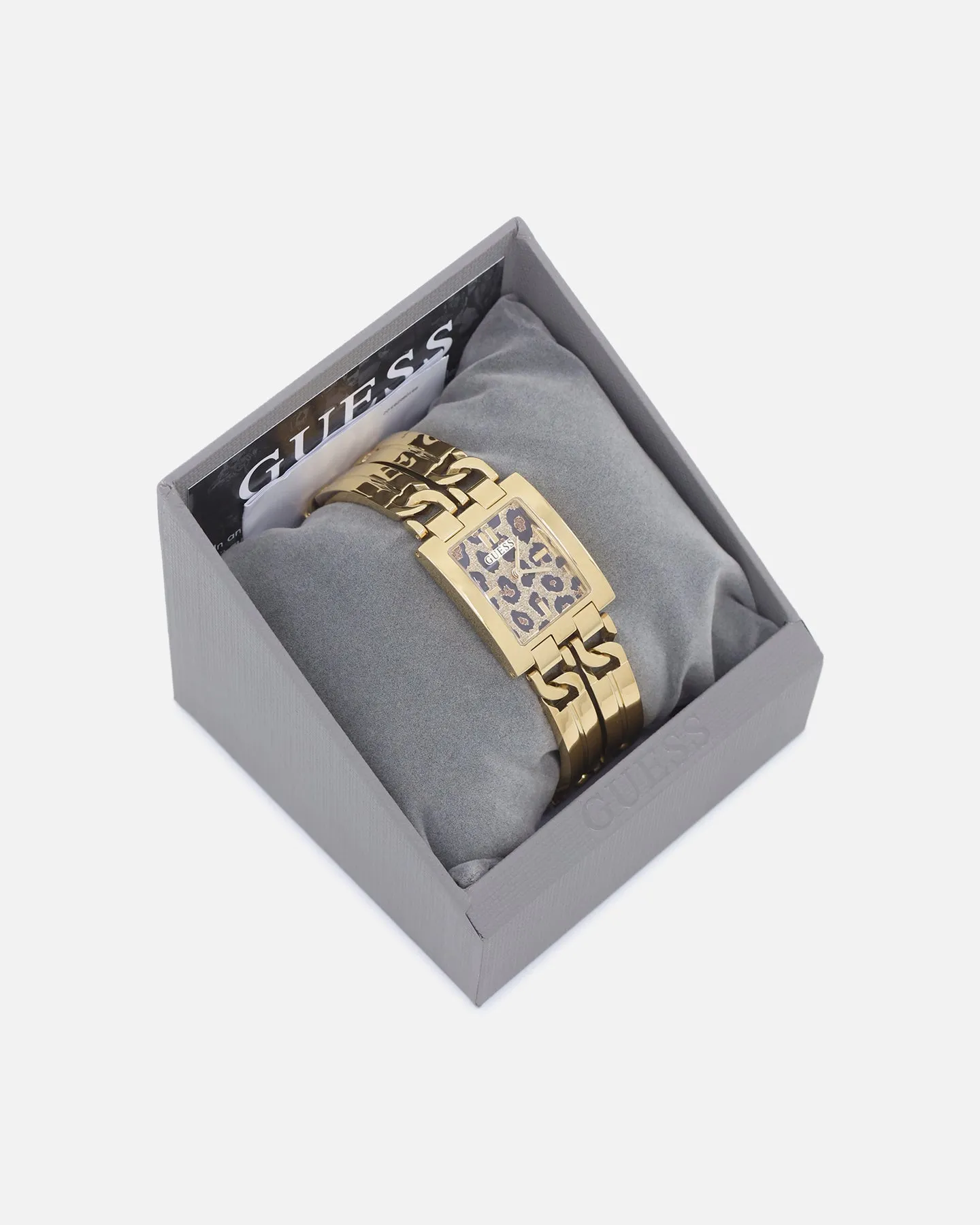 Guess Mainline Women's Mod ID Leopard Watch Gold