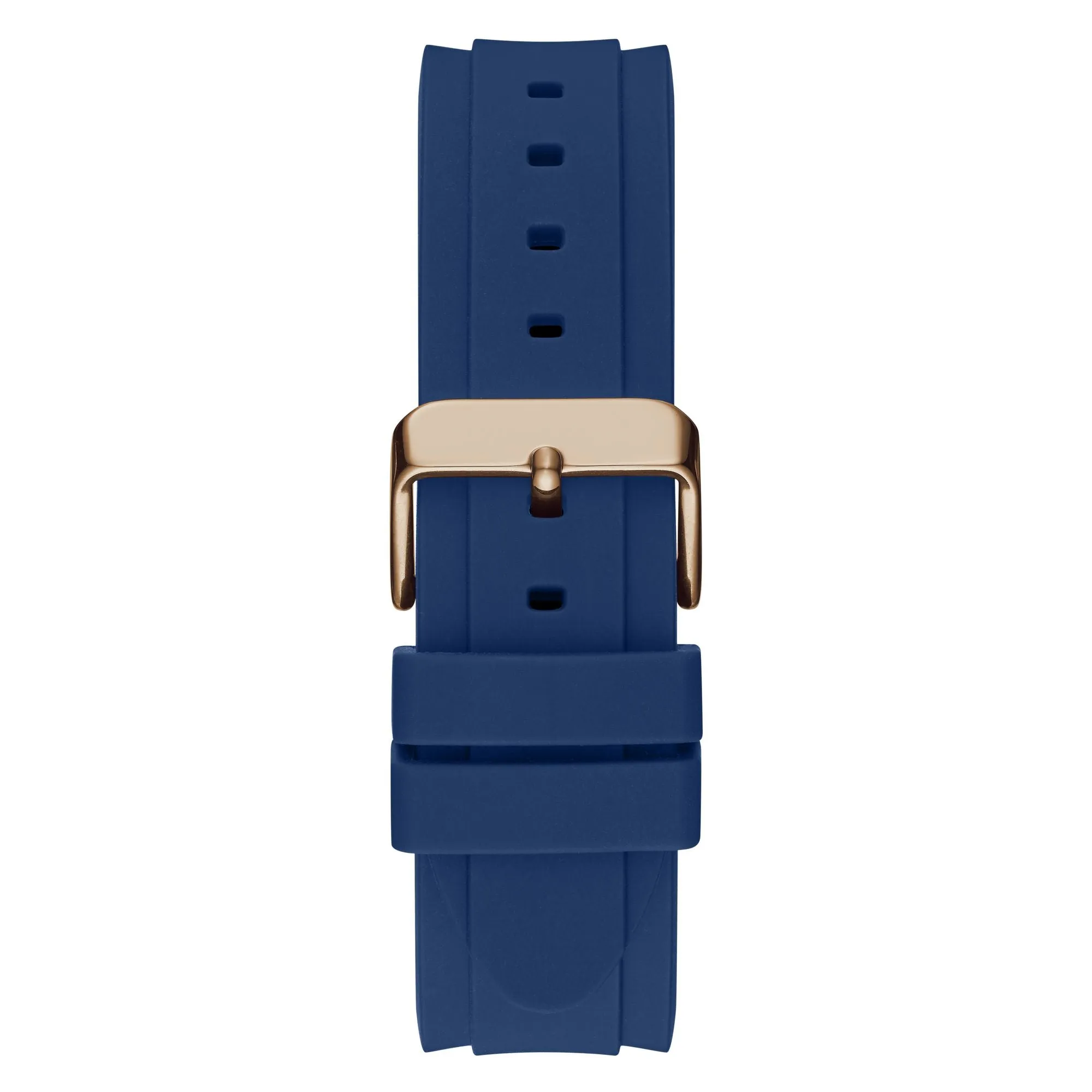 Guess Mens Connoisseur Blue Dial Silicone Analog Watch