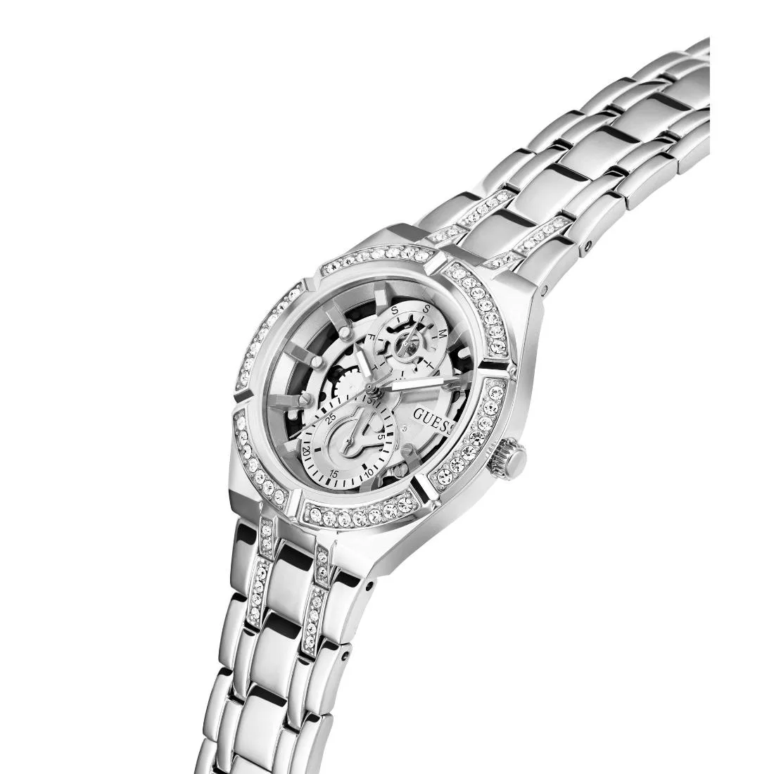 Guess Women 36 mm Size Silver Dial Analog Watch - GW0604L1