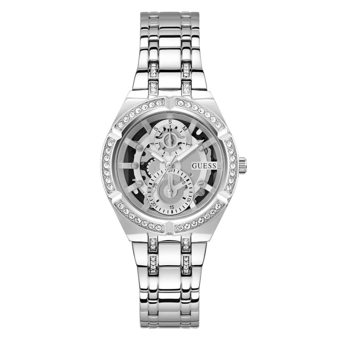 Guess Women 36 mm Size Silver Dial Analog Watch - GW0604L1