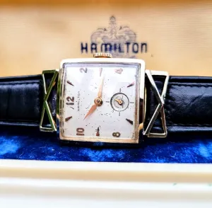 HAMILTON 1955 Lyle Watch 14K GOLD U.S.A. Made
