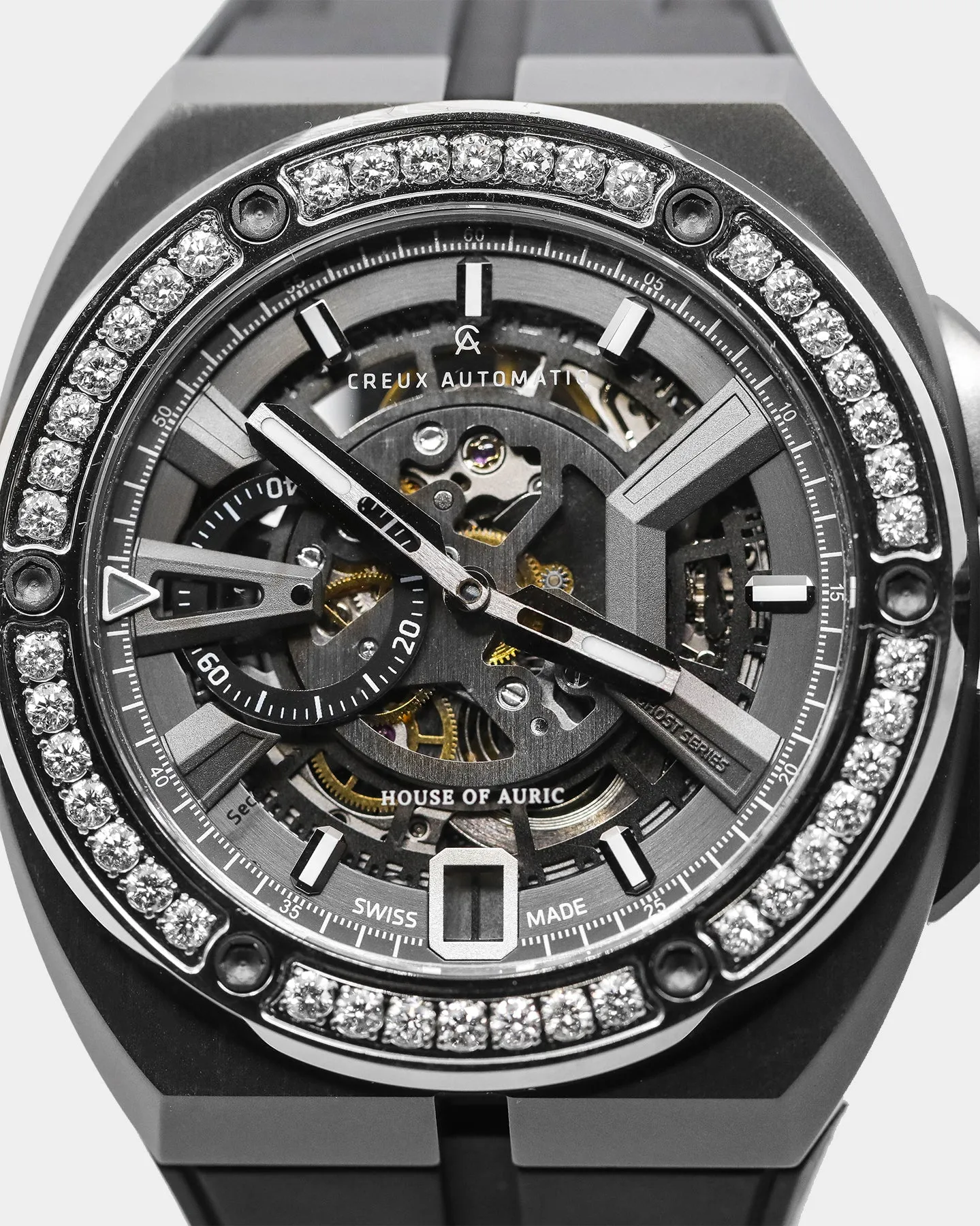 House of Auric Men's House of Auric x Creux Automatiq Ghost V3 Black/Black/Diamond