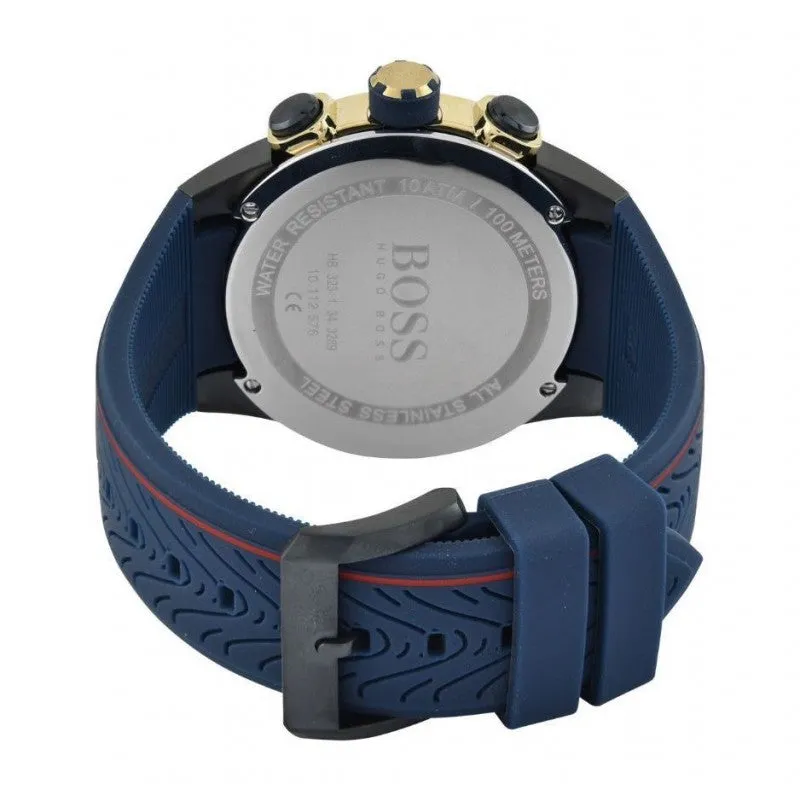 Hugo Boss Contemporary Sport Blue Silicone Men's Watch 1513706