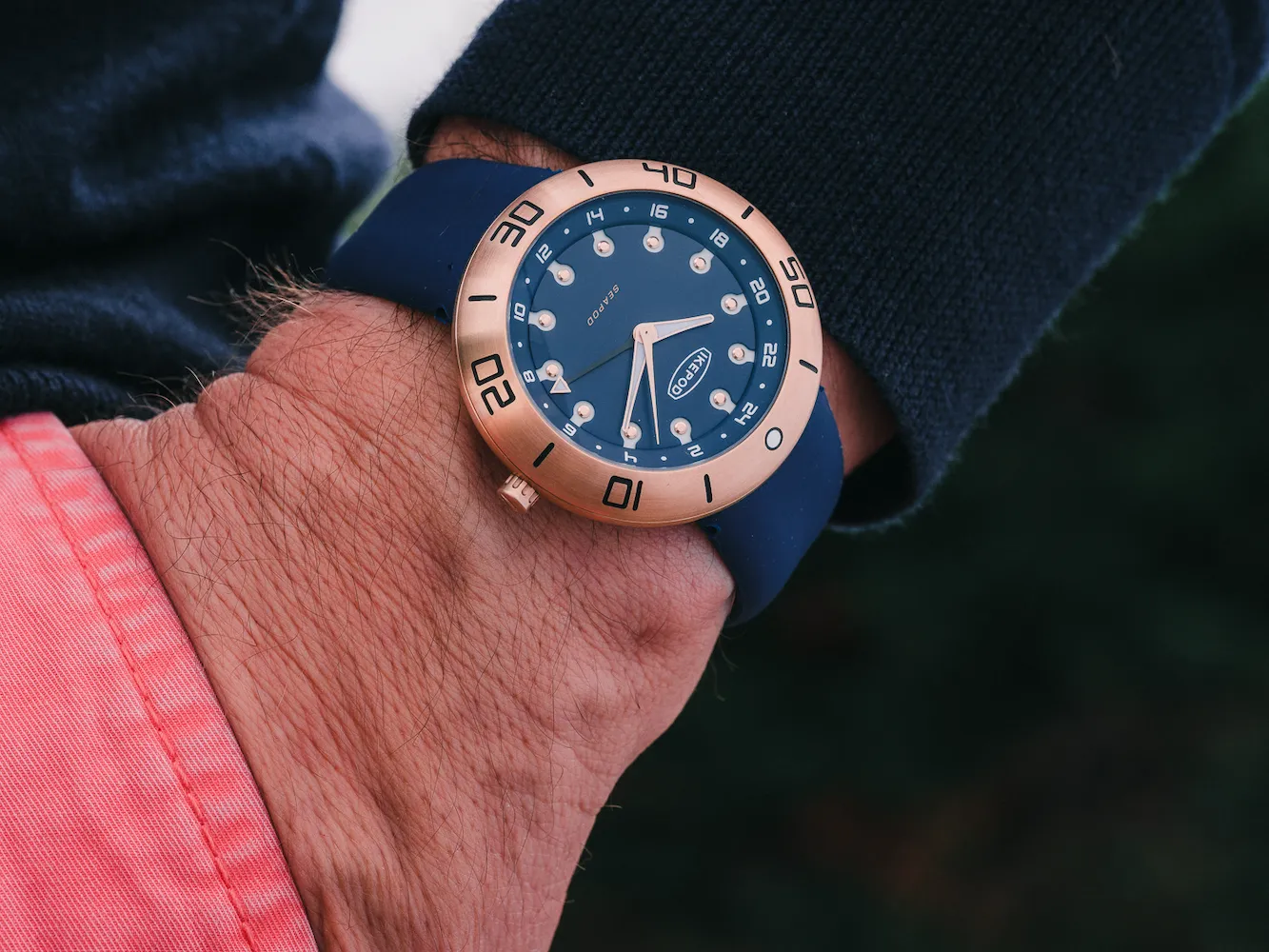 IKP Watch Seapod GMT Bronze Evan Blue Limited Edition