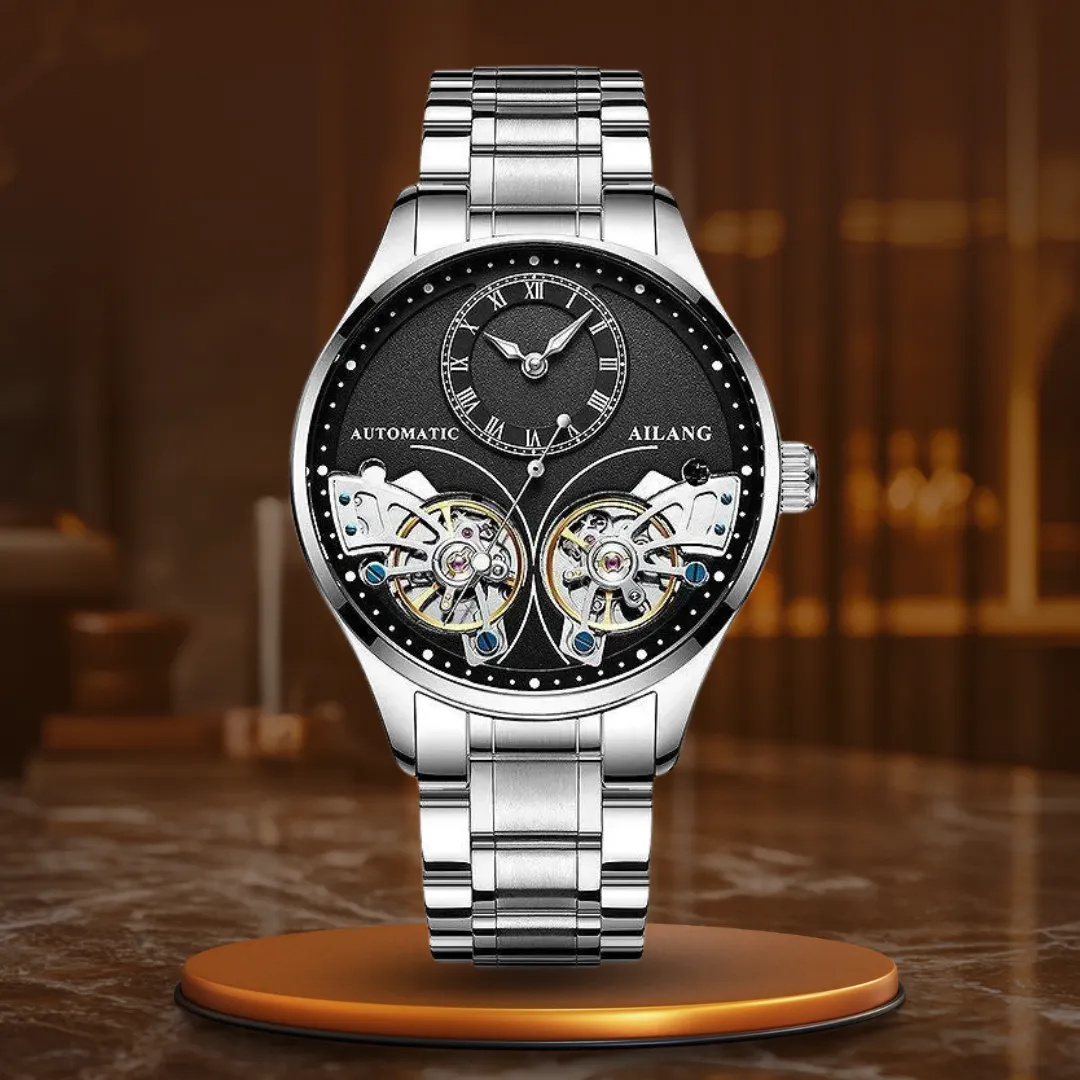 Illuminated Double Tourbillon Mechanical Timepiece