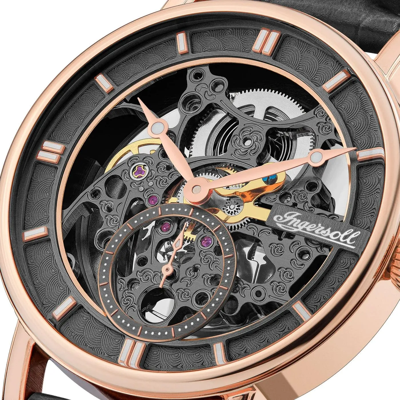 Ingersoll Herald Automatic Skeleton Black Watch 40mm