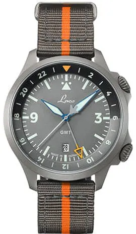 LAC Watch Pilot Frankfurt GMT Grau